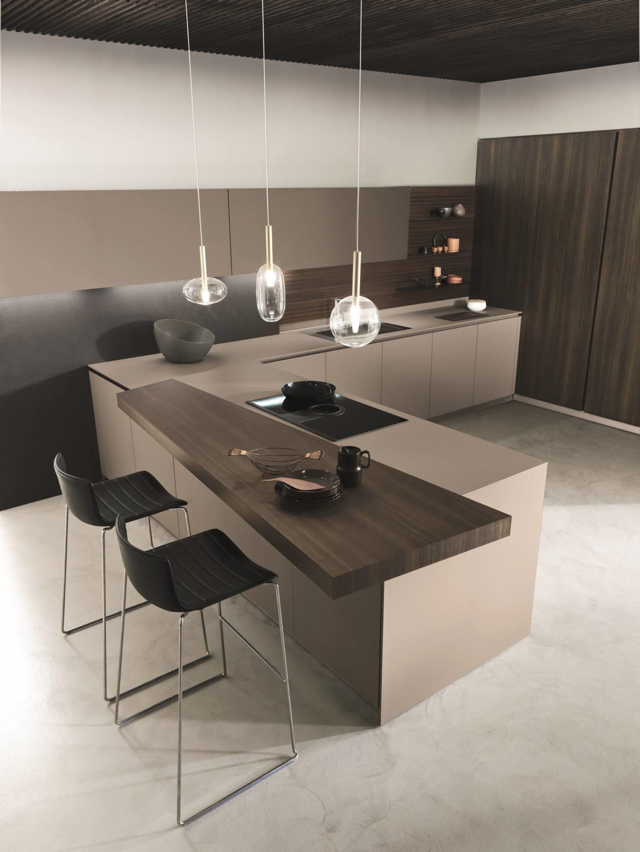 Modern Moka Kitchen Design | Luxury Modern Kitchen Designs - Pedini